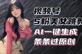 简单项目（13531期）揭秘视频号S粉美女跳舞赛道，一键生成原创视频，收益翻倍！12-02中创网