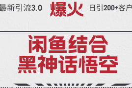 实战（12378期）最新引流3.0闲鱼结合《黑神话悟空》单日引流200+客户，抓住热点，实现&#8230;08-30中创网