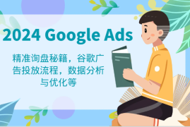 实战2024GoogleAds教程：精准询盘秘籍，谷歌广告投放流程，数据分析与优化等便宜08月10日福缘网VIP项目