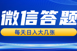 实战微信答题搜一搜，利用AI生成粘贴上传，日入几张轻轻松松11-26福缘网