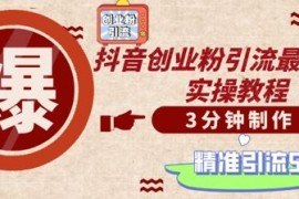 2024最新轻松制作创业类视频，一天被动加精准创业粉500+【揭秘】10-05冒泡网