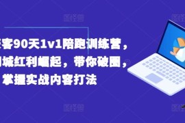 赚钱项目实体获客90天1v1陪跑训练营，实体同城红利崛起，带你破圈，掌握实战内容打法便宜07月21日冒泡网VIP项目