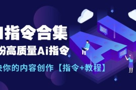 热门项目（11536期）最新AI指令合集，一份高质量Ai指令，解决你的内容创作【指令+教程】便宜07月10日中创网VIP项目