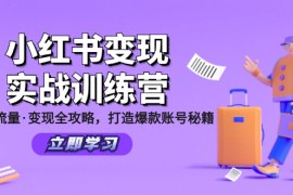 简单项目（12216期）小红书变现实战训练营：定位·流量·变现全攻略，打造爆款账号秘籍便宜08月19日中创网VIP项目