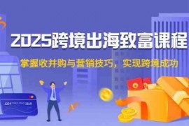 2025跨境出海致富课程，掌握收并购与营销技巧，实现跨境成功