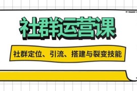 2024最新（13479期）社群运营打卡计划：解锁社群定位、引流、搭建与裂变技能11-27中创网