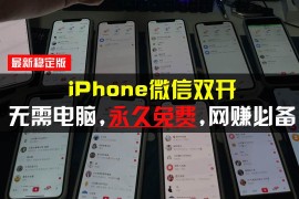 2024最新（13487期）iPhone微信双开无需电脑永久免费，适用所有iPhone手机11-27中创网