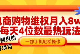 每天电商购物维权赔付一个月轻松8w+，一部手机掌握最爆玩法干货08-28福缘网