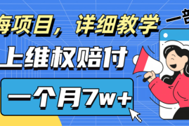 创业项目通过线上维权赔付1个月搞了7w+详细教学一部手机操作靠谱副业打破信息差09-02福缘网