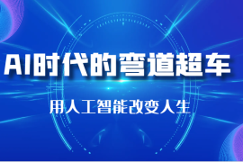 热门项目AI时代的弯道超车：用人工智能改变人生（29节课）11-26福缘网