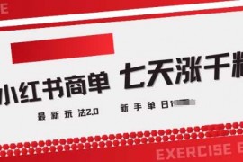 最新项目小红书商单2.0最新玩法，3天涨千粉单日变现多张03-02冒泡网