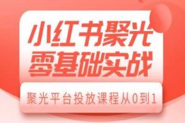 每日小红书聚光零基础实战，聚光平台投放课程从0到112-23冒泡网