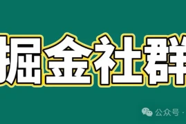会员群，掘金社群；详细介绍，点此加入