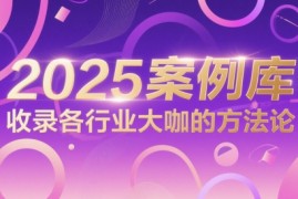 2025案例库，收录各行业大咖的方法论