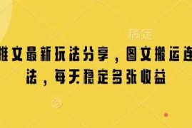 简单项目小说推文最新玩法分享，图文搬运连怼玩法，每天稳定多张收益01-17冒泡网