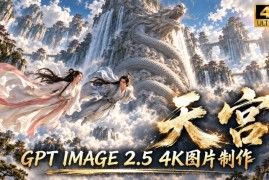 GPT Image 2.5实测！4K到底多清楚？皮肤、手指、修图与天宫场景全面测试