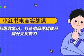 手机项目（14122期）小红书电商实战课：开店到爆款笔记，打造电商逻辑体系，提升变现能力02-09中创网