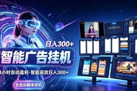 （21068期）24小时AI广告挂机｜在家就能做的被动副业