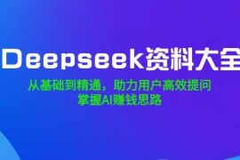 实战（14331期）Deepseek资料大全，从基础到精通，助力用户高效提问，掌握AI赚钱思路02-26中创网