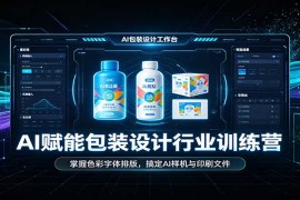 AI赋能包装设计行业训练营：掌握色彩字体排版，搞定AI样机与印刷文件