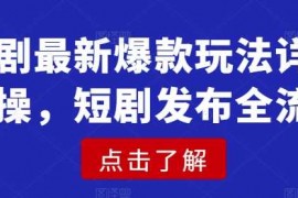 每日短剧最新爆款玩法详细实操，短剧发布全流程03-04冒泡网