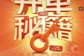 赚钱项目淘宝开单秘籍PRO，量身定制淘天实战陪跑计划，告别做店迷茫、快速突破运营瓶颈期01-20冒泡网