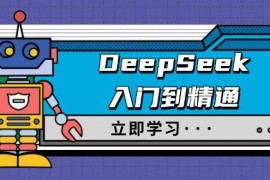 热门项目（14284期）DeepSeek入门到精通，涵盖职场应用及身份扮演，驯服指南及顶级提示词02-22中创网