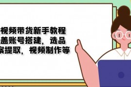 实战短视频带货新手教程：涵盖账号搭建，选品，文案提取，视频制作等01-17福缘网