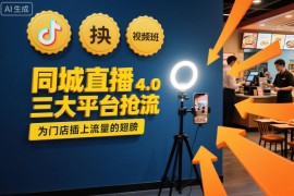 同城直播实操班4.0，三大平台抢流，为门店插上流量的翅膀