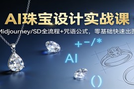 AI珠宝设计实战课：Midjourney/SD全流程+咒语公式，零基础快速出图