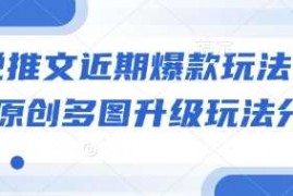 实战小说推文近期爆款玩法，小说原创多图升级玩法分享01-07冒泡网