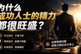 （19754期）付费文章：为什么成功人士的精力都很旺盛？