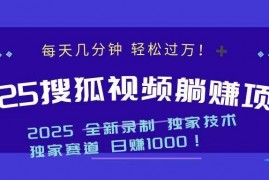 每天（14049期）2025最新看视频躺赚项目：每天几分钟，轻松月入过万01-25中创网