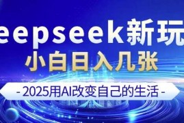 每天deepseek+剪映新玩法，小白一天也可轻松入几张02-16冒泡网