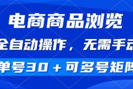 实战（14155期）电商商品浏览，全自动操作，无需手动，单号一天30+，多号矩阵02-12中创网