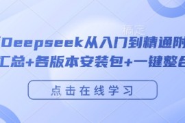 最新项目完整版Deepseek从入门到精通附最全指令汇总+各版本安装包+一键整合包02-08冒泡网