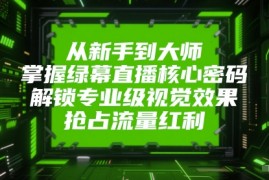 从新手到大师，掌握绿幕直播核心密码，解锁专业级视觉效果，抢占流量红利