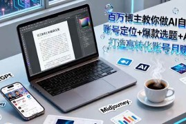 （16131期）百万博主教你做AI自媒体：账号定位+爆款选题+AI创作 打造高转化账号月赚5w