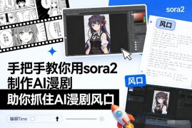 手把手教你用sora2制作AI漫剧，助你抓住AI漫剧风口
