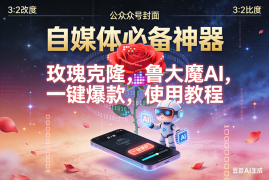 （16912期）玫瑰克隆神器，鲁大魔，ai，自媒体必备软件，一键爆款工具，详细教程