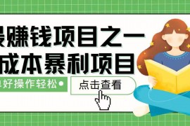 每天（14241期）7天赚了2.4万，最赚钱项目之一，小白有手就行02-19中创网