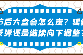 赚钱项目某公众号付费文章：节后大盘会怎么走？延续反弹还是继续向下调整？01-30福缘网