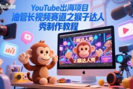 YouTube出海项目，油管长视频赛道之猴子达人秀制作教程