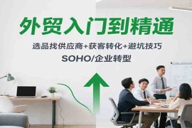 外贸入门到精通，选品找供应商+获客转化+避坑技巧，SOHO/企业转型