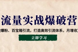 2025最新流量实战爆破营：企微爆粉、百宝箱引流，打造高效引流体系，月增收万元01-25福缘网