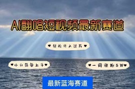 赚钱项目各种IP人物AI智能翻唱，短视频领域新风口，一周轻松涨粉5W，快速起号01-10冒泡网