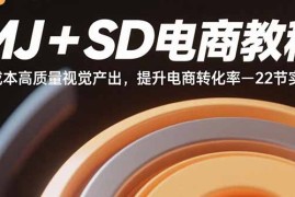 （15884期）MJ+SD电商教程：低成本高质量视觉产出，提升电商转化率-22节实操