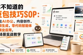 你不知道的豆包技巧SOP：豆包AI办公、内容创作、视频生成、零代码智能体与商业应用，全场景实战教学