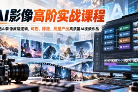 AI影像高阶实战课程，吃透AI影像底层逻辑，可控、稳定、批量产出高质量AI视频作品