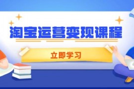 最新项目（14016期）淘宝运营变现课程，涵盖店铺运营、推广、数据分析，助力商家提升01-21中创网